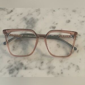 RES/REI GAME 701 Eyeglasses Frame in Clear Grey/Mauve/Pink Tone